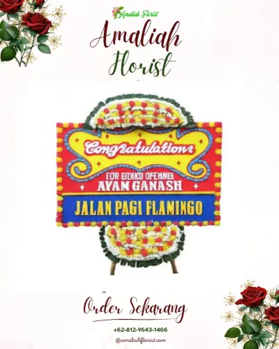 Bunga Papan Congratulation di Klopo Sawit